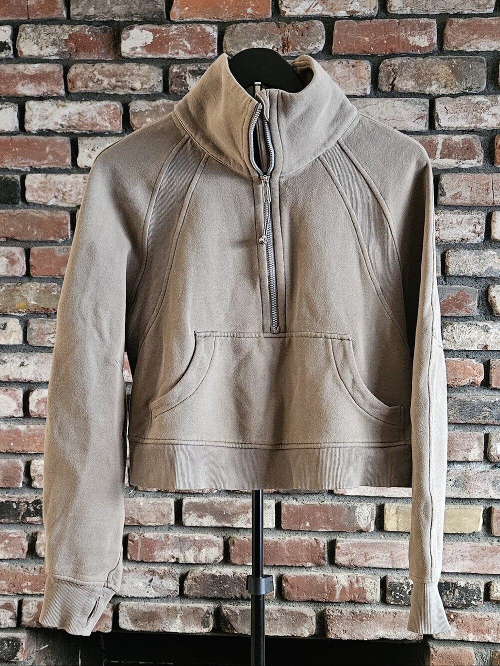 LULULEMON Cropped Half-Zip PulloverTan🤎🤍🤎